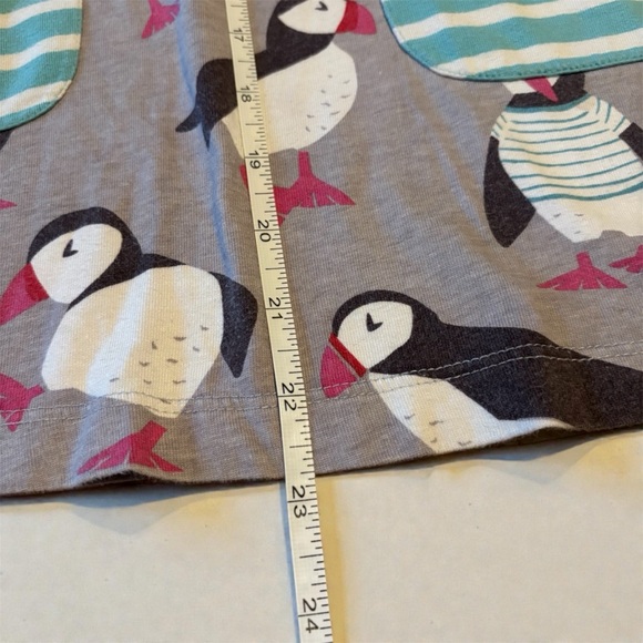 Mini Boden Gray Dress with Puffin Design - Picture 3 of 5